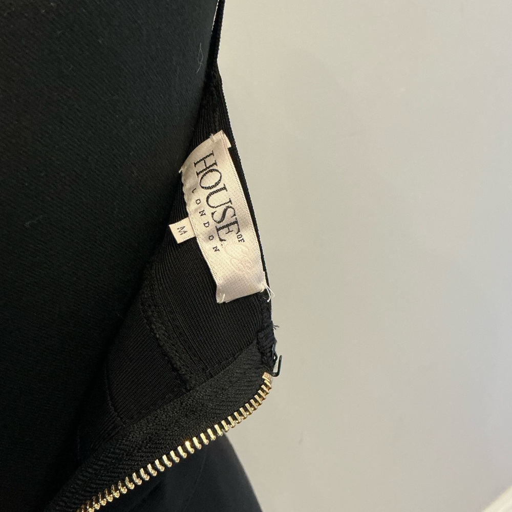 House Of London Elegant Black Evening Dress/midi - Picture 13 of 13